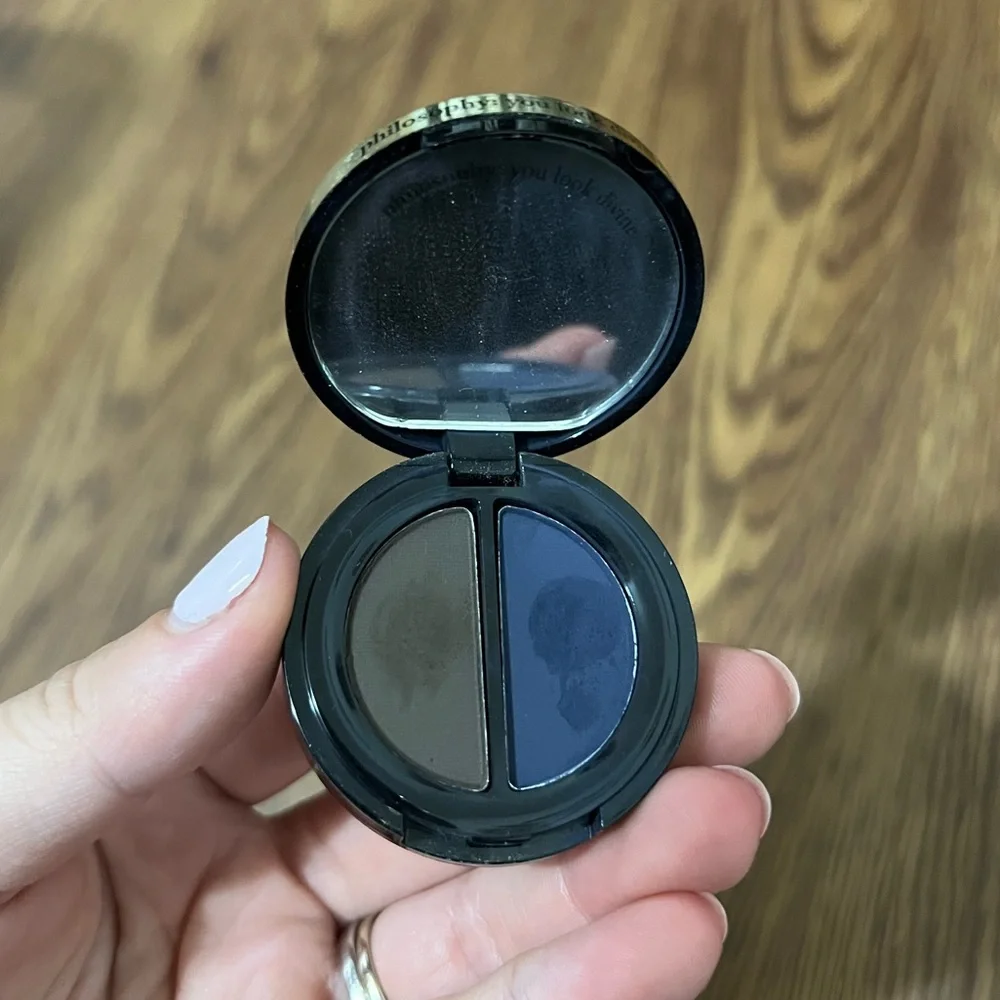 Philosophy Brown / Navy Divine Infinite Velvet Eye Linder Powder Duo